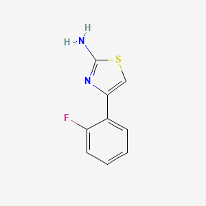Chemical structure of 4-(2-Fluoro-phenyl)-thiazol- 2-ylamine