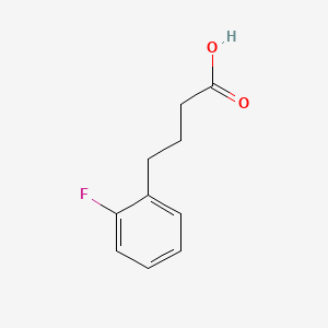 Chemical structure of 4-(2-Fluorophenyl)butanoic acid