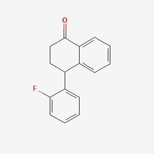 Chemical structure of 4-(2-Fluorophenyl)-3,4-dihydronaphthalen-1(2H)-one