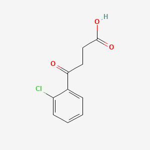 Chemical structure of 4-(2-Chlorophenyl)-4-oxobutanoic acid