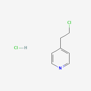 Chemical structure of 4-(2-Chloroethyl)pyridine hydrochloride
