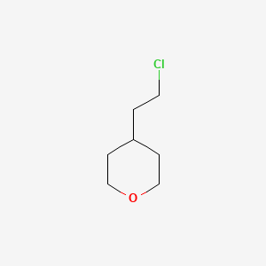 Chemical structure of 4-(2-Chloroethyl)oxane
