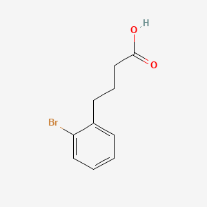 Chemical structure of 4-(2-Bromophenyl)butanoic acid