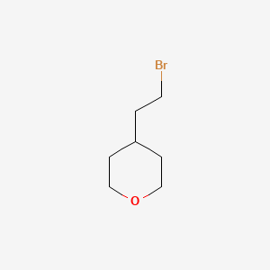 Chemical structure of 4-(2-Bromoethyl)oxane