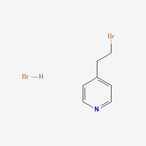 Chemical structure of 4-(2-Bromoethyl)pyridine hydrobromide