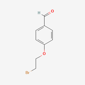 Chemical structure of 4-(2-Bromoethoxy)benzaldehyde