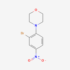 Chemical structure of 4-(2-Bromo-4-nitrophenyl)morpholine