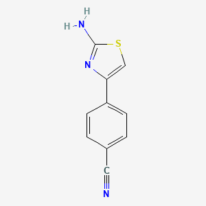 Chemical structure of 4-(2-Aminothiazol-4-yl)benzonitrile