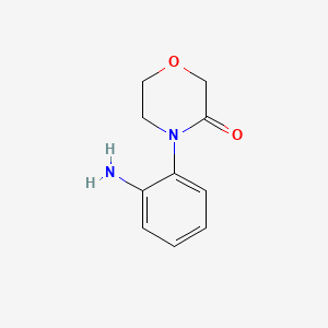 Chemical structure of 4-(2-Aminophenyl)-3-morpholinone