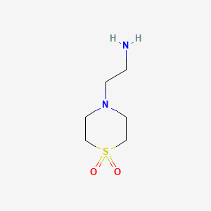Chemical structure of 4-(2-Aminoethyl)thiomorpholine 1,1-Dioxide