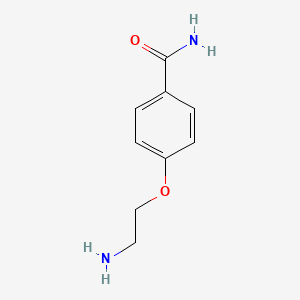 Chemical structure of 4-(2-Aminoethoxy)benzamide