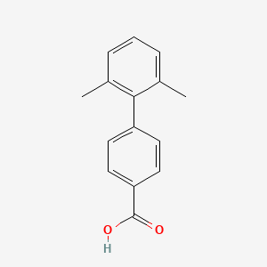 Chemical structure of 4-(2,6-Dimethylphenyl)benzoic acid