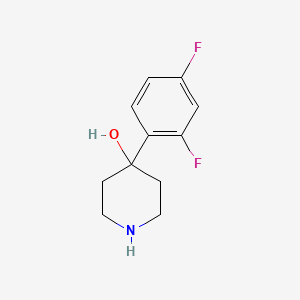 Chemical structure of 4-(2,4-Difluorophenyl)piperidin-4-ol