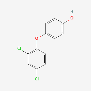 Chemical structure of 4-(2,4-Dichlorophenoxy)Phenol