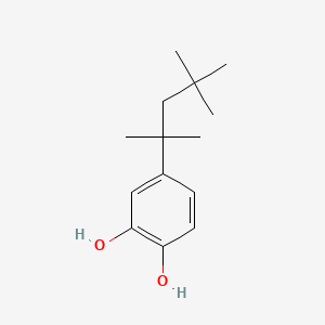 Chemical structure of 4-Tert-octylcatechol