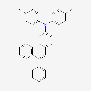 Chemical structure of 4-(2,2-diphenylvinyl)-N,N-di-p-tolylaniline