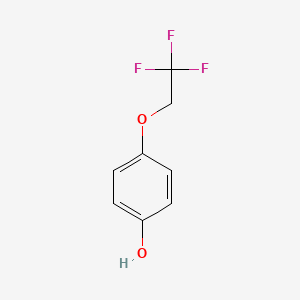 Chemical structure of 4-(2,2,2-Trifluoroethoxy)phenol
