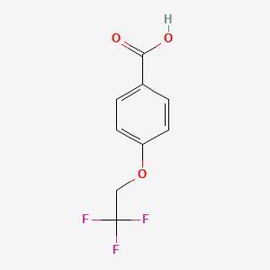 Chemical structure of 4-(2,2,2-Trifluoroethoxy)benzoic acid