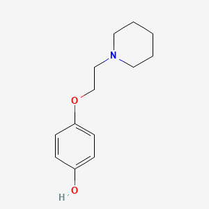 Chemical structure of 4-(2-(piperidin-1-yl)ethoxy)phenol