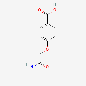 Chemical structure of 4-[(Methylcarbamoyl)methoxy]benzoic acid