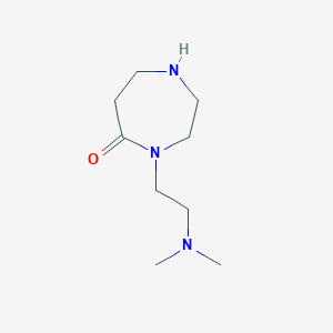 Chemical structure of 4-(2-(Dimethylamino)ethyl)-1,4-diazepan-5-one