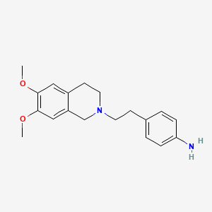 Chemical structure of 4-(2-(6,7-Dimethoxy-3,4-dihydroisoquinolin-2(1H)-yl)ethyl)aniline