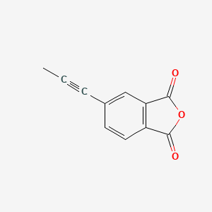 Chemical structure of 4-(1-Propynyl)phthalic Anhydride