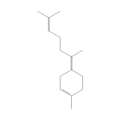 Chemical structure of gamma-Bisabolene