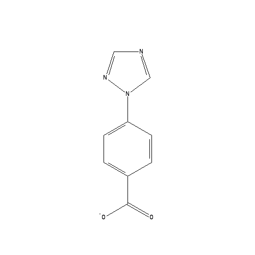 Chemical structure of 4-(1,2,4-Triazol-1-yl)benzoic Acid