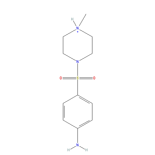 Chemical structure of 4-(4-Methylpiperazine-1-sulfonyl)aniline