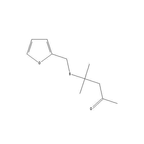 Chemical structure of 4-((2-Furylmethyl)thio)-4-methylpentan-2-one