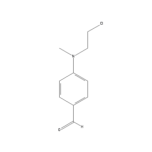 Chemical structure of 4-((2-Chloroethyl)methylamino)benzaldehyde