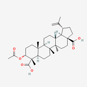 Chemical structure of 3α-Acetoxy-20(29)-lupene-23,28-dioic acid