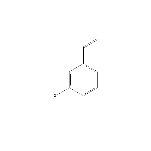 Chemical structure of 3-vinylanisole
