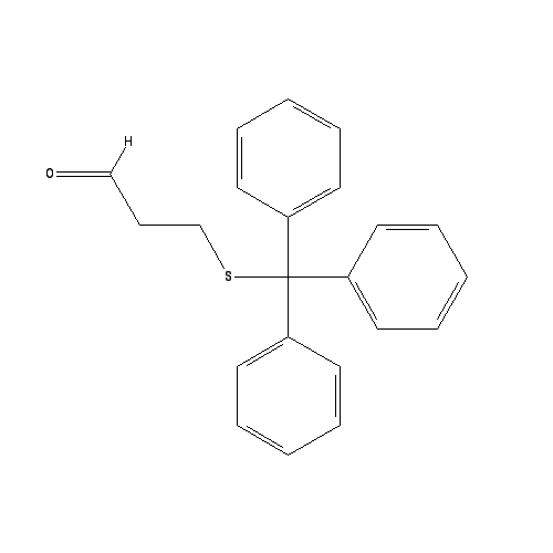 Chemical structure of 3-(Tritylthio)propanal
