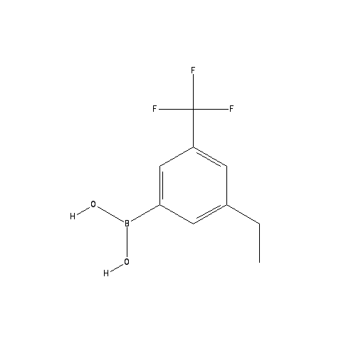 Chemical structure of 3-Trifluoromethyl-5-ethylphenylboronic acid