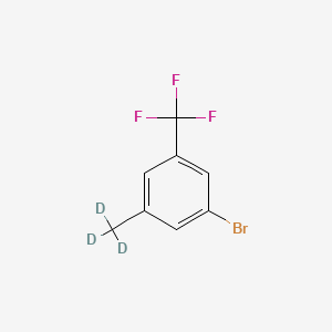 Chemical structure of 3-Trifluoromethyl-5-(methyl-d3)-bromobenzene