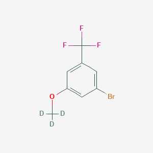 Chemical structure of 3-Trifluoromethyl-5-(methoxy-d3)-bromobenzene