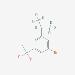Chemical structure of 3-Trifluoromethyl-5-(iso-propyl-d7)-bromobenzene