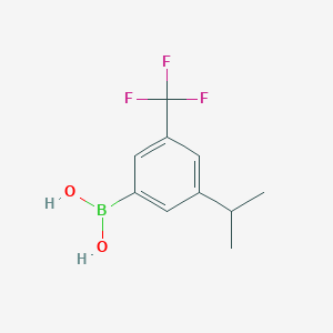 Chemical structure of 3-Trifluoromethyl-5-(iso-propyl)phenylboronic acid