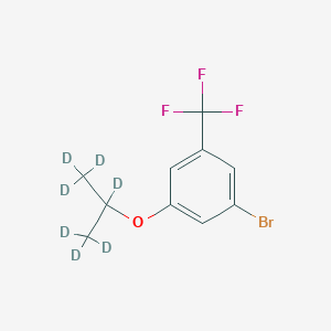 Chemical structure of 3-Trifluoromethyl-5-(iso-propoxy-d7)-bromobenzene