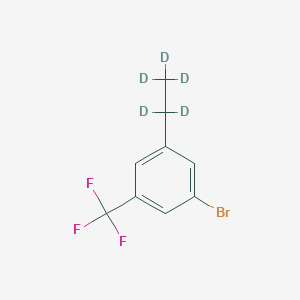 Chemical structure of 3-Trifluoromethyl-5-(ethyl-d5)-bromobenzene