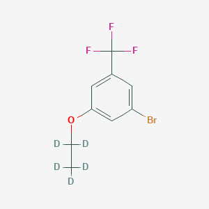 Chemical structure of 3-Trifluoromethyl-5-(ethoxy-d5)-bromobenzene