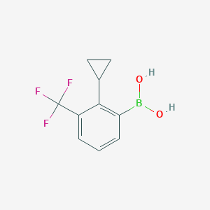 Chemical structure of 3-Trifluoromethyl-2-cyclopropylphenylboronic acid