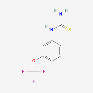 Chemical structure of 3-Trifluoromethoxyphenylthiourea