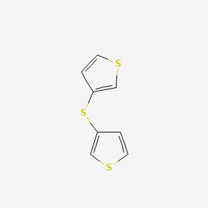 Chemical structure of Thiophene, 3,3'-thiobis-