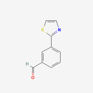 Chemical structure of 3-Thiazol-2-yl-benzaldehyde