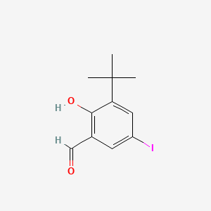 Chemical structure of 3-Tert-butyl-5-iodosalicylaldehyde