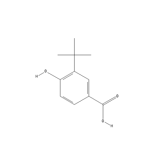Chemical structure of 3-TERT-BUTYL-4-HYDROXYBENZOIC ACID