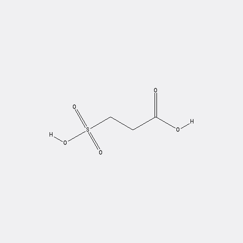 Chemical structure of 3-Sulfopropanoic acid